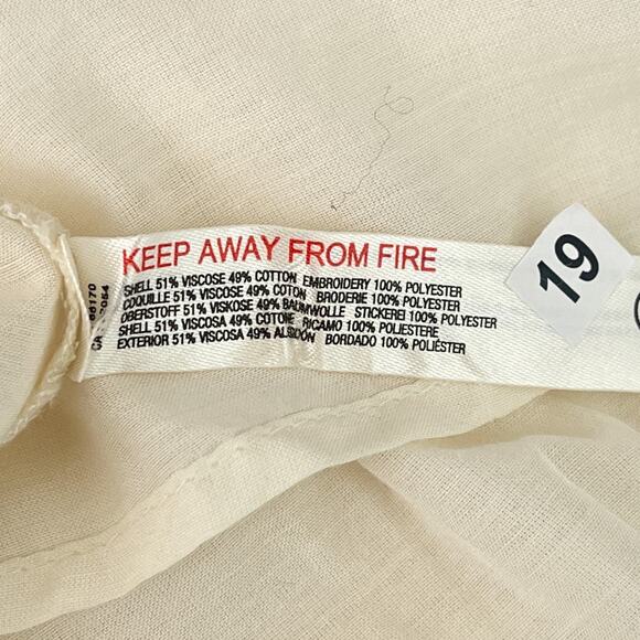 Free People Intimately Bed of Roses Babydoll Slip Dress Off White Women's Small - Picture 14 of 14